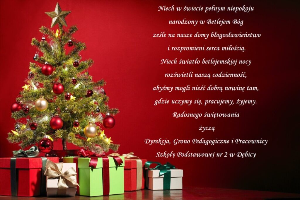 WESOŁYCH ŚWIĄT BOŻEGO NARODZENIA