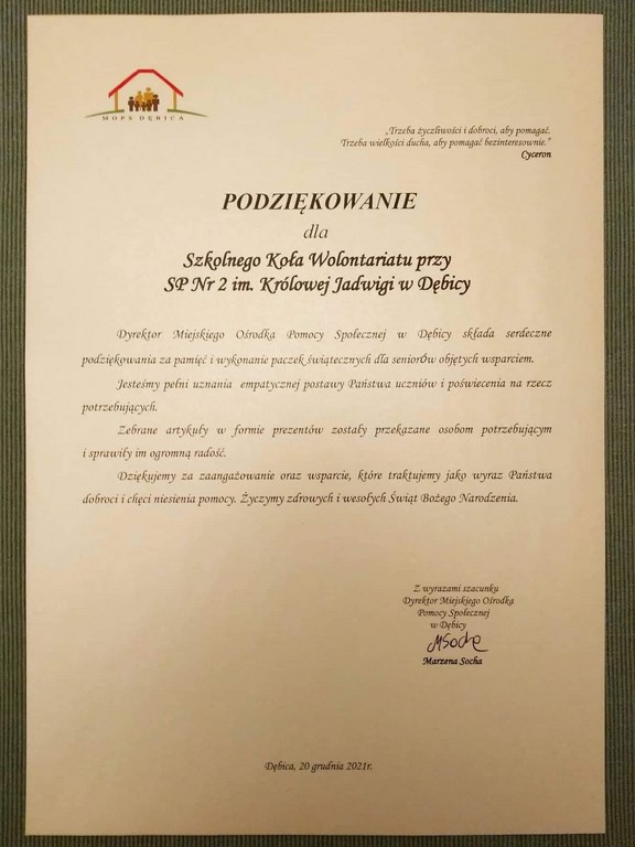 ŚWIĄTECZNE AKCJE WOLONTARIUSZY