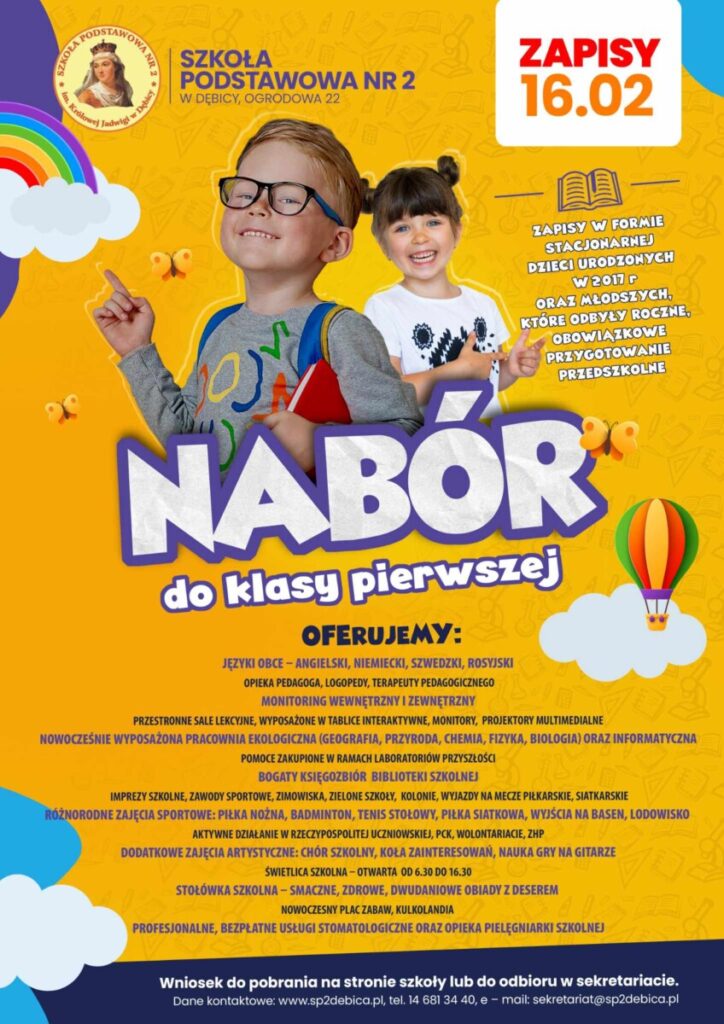 NABÓR DO KLASY PIERWSZEJ